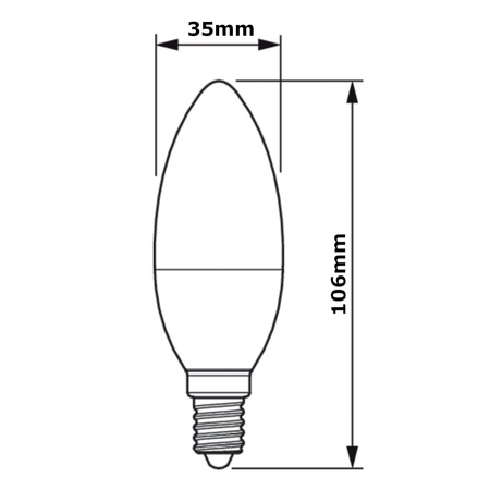 Żarówka LED E14 ŚWIECZKA 2,8W = 25W 250lm 2700K Ciepła PHILIPS