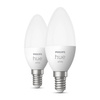 2PAK Żarówka LED Świeczka E14 B39 5,5W 2700K Ciepła PHILIPS HUE White Bluetooth Zigbee