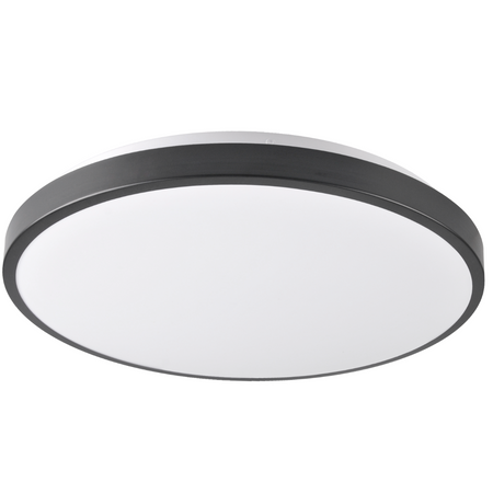 PLAFON LED lampa oprawa sufitowa czarny 40cm 24W 4000K KERN GOLDLUX (Polux)