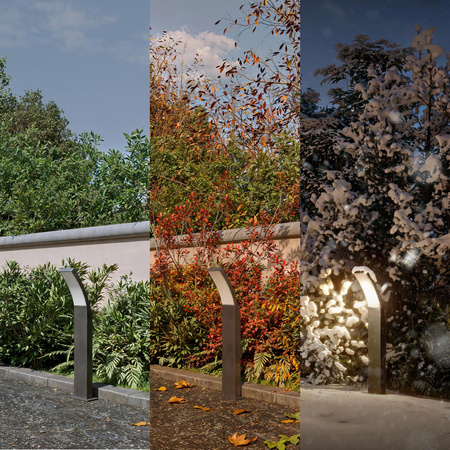 Lampa Ogrodowa Stojąca Zewnętrzna LED 4.3W 800lm 2700K Ciepła SŁUPEK 60cm IP44 Antracyt UltraEfficient Splay Philips