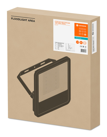 Naświetlacz LED Reflektor Zewnętrzny Lampa 145W 20000lm 4000K IP65 Czarny Floodlight Ledvance