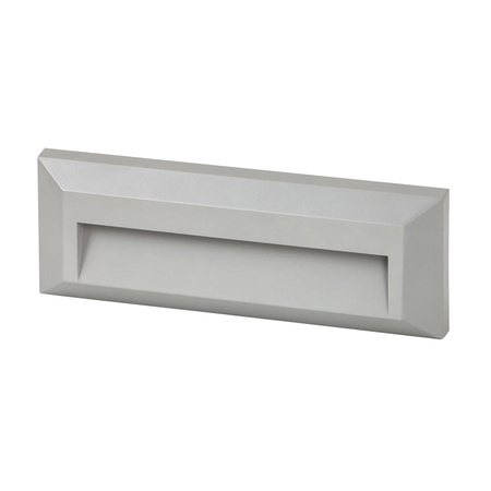 Lampa Ogrodowa Zewnętrzna Kinkiet Elewacyjny LED 1.6W 103lm 4000K IP65 Szary Industrialny Pueblo Rabalux