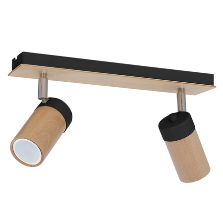 Lampa Sufitowa BARON Czarna 2xGU10 Milagro