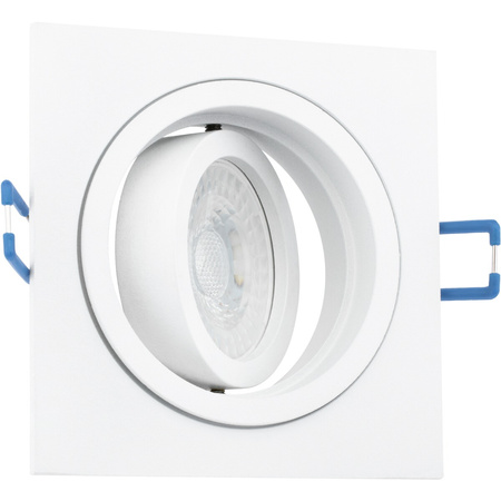 Oprawa HALOGENOWA Podtynkowa Ruchoma GU10 MR16 Kwadrat Biała CASSIO LUMILED