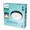 Lampa Sufitowa Plafon Łazienkowy LED 17W 1500lm 2700K IP44 Czarna Doris bathroom Philips