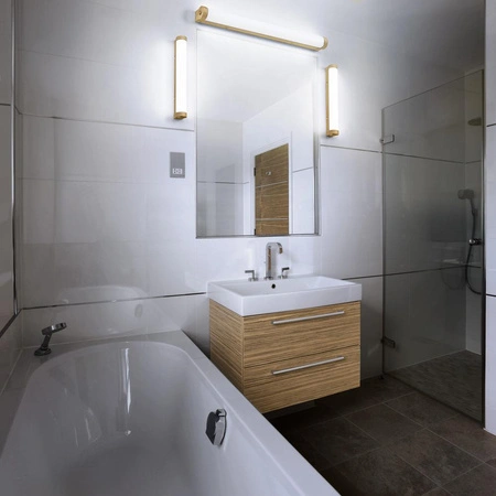 Kinkiet Łazienkowy LED Lampa Ścienna 12W 3000-4000K CCT 1200lm Brązowy IP44 Obris Osram