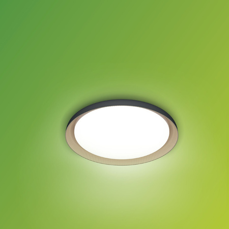 Lampa Sufitowa Plafon LED 10W 1850lm 2700K SceneSwitch Czarna Pebblo Ultra Efficient Philips