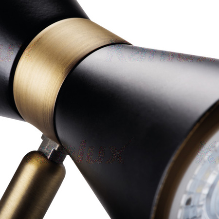 Oprawa Lampa Sufitowa MILENO GU10 Czarny Złoty Kanlux