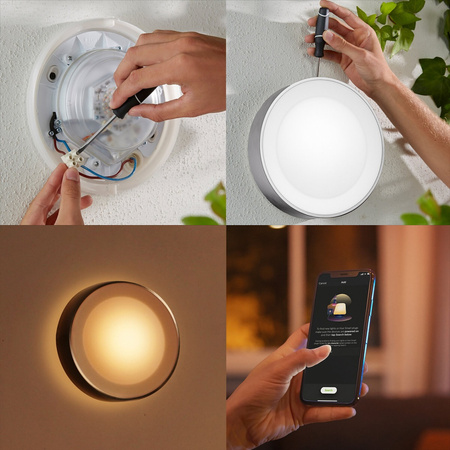 Philips HUE Daylo Lantern Kinkiet Zewnętrzny Okrągły 17465/47/P7
