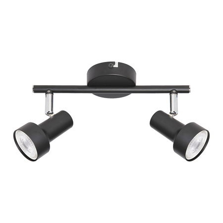 Kinkiet Ścienny Lampa LED 2x GU10 Czarny Klasyczny Konrad 5323 Rabalux
