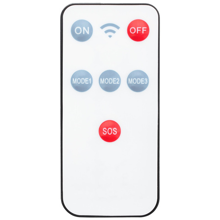 Naświetlacz solarny lampa 138x LED 10W 480lm Zimna czujnik ruchu IP65 + Pilot