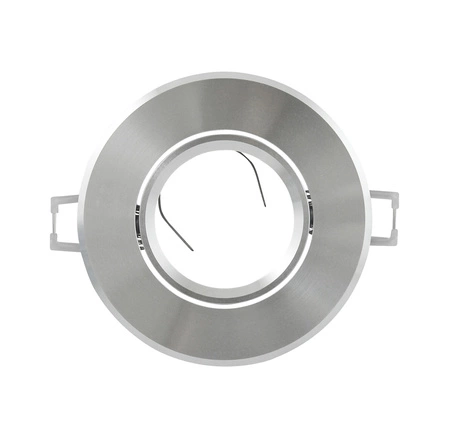 Oprawa Sufitowa Ruchoma Okrągła Podtynkowa WEST OPAL Srebrna Połysk GOLDLUX (Polux)