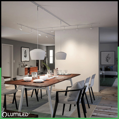 Łącznik Potrójny TRÓJNIK Biały do Listew Szynowych Jednofazowych Szynoprzewodów LUMILED