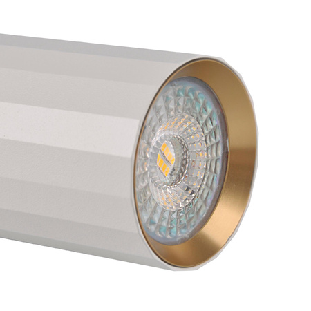 Oprawa Natynkowa Punktowa Spot GU10 Biała Złota NICEA Sanico Goldlux