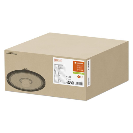 Lampa LED Oprawa Przemysłowa 87W 13000lm 4000K Neutralna z Czujnikiem Ruchu Zmierzchu Czarny IP65 IK08 High Bay Gen 4 Ledvance