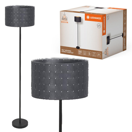 Lampa Podłogowa Oprawa Stojąca Dekoracyjna E27 Szary Decor Ledvance