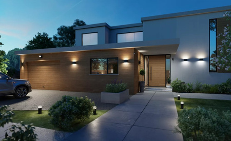 Kinkiet LED Zewnętrzny/ Wewnętrzny ścienny 10,2W 1020lm IP44 Dymera Philips