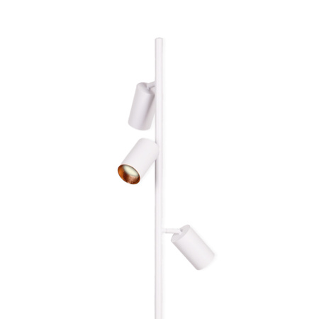 Lampa Podłogowa 3x GU10 Biała Złota MARIBEL Sanico Goldlux