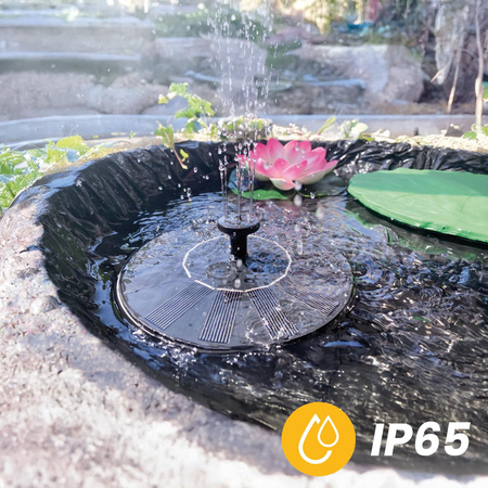 Fontanna Solarna LED HERMES Ogrodowa Pływająca z Pompą 180l/h LUMILED