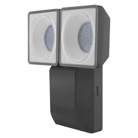 Naświetlacz LED Reflektor Zewnętrzny Lampa 16W 1500lm 4000K IP55 Szary Z Czujnikiem Ruchu i Zmierzchu Endura Ledvance