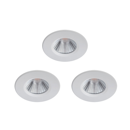 3x Oprawa Podtynkowa Wpuszczana LED 5.5W 350lm 2700K IP65 Hermetyczna Biała Dive Bathroom Philips