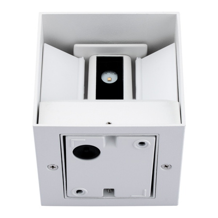 Kinkiet Ogrodowy LED Lampa Elewacyjna Zewnętrzna 2x3W 4000K Regulowana góra dół Biała