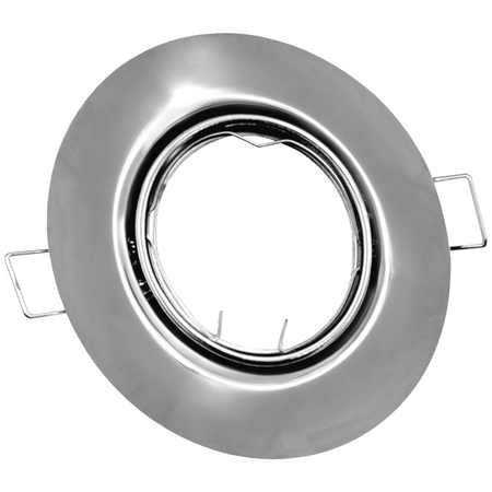 Zestaw 3x Oprawa halogenowa ruchoma GOLDLUX (Polux) okrągła nikiel + żarówka LED GU10 3,5W