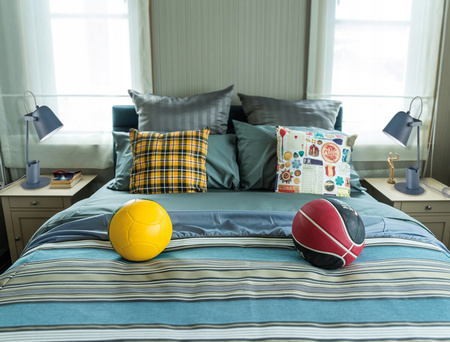 Lampka Biurkowa Stołowa Szkolna Nocna + Organizer Raibo E27 5W Niebieska KANLUX