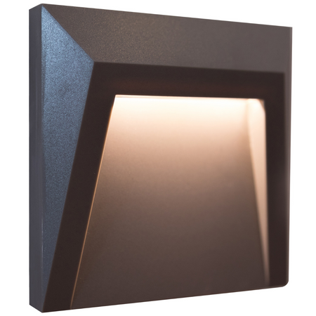 Lampa SCHODOWA OGRODOWA LED HOLDEN 1,5W Neutralna szara GOLDLUX (Polux)