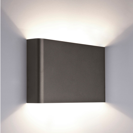 Kinkiet Ścienny Lampa Natynkowa 2x G9 Grafitowy Nowoczesna HAGA 9710 Nowodvorski