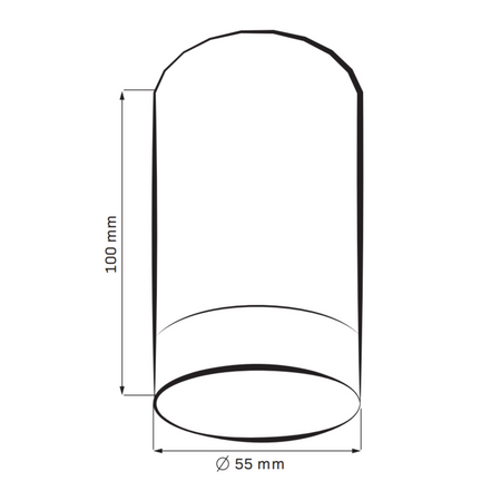Oprawa Natynkowa Punktowa Spot GU10 Czarna Złota ARRAS Sanico Goldlux