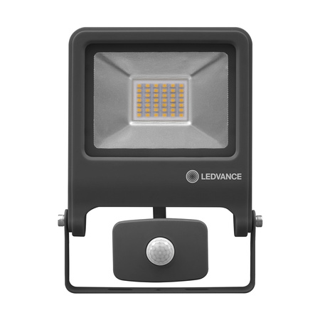 Naświetlacz LED Reflektor Zewnętrzny Lampa 30W 2700lm 4000K IP44 Szary Z Czujnikiem Ruchu i Zmierzchu Endura Ledvance