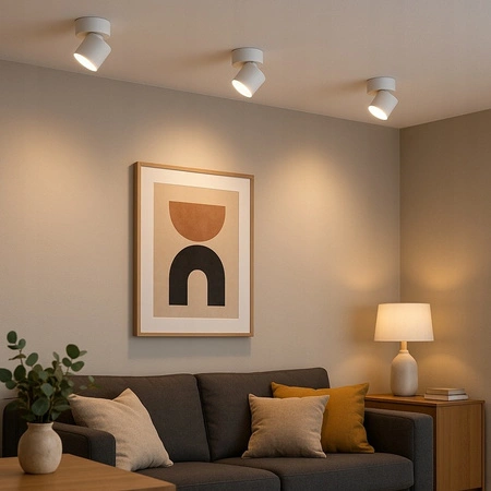 Oprawa Natynkowa Halogenowa Tuba Reflektor Spot GX53 Okrągła Biała Apilo Masterled