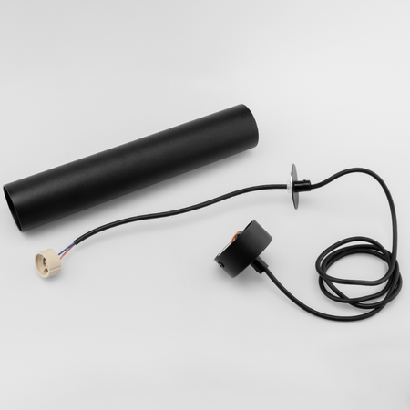 Lampa Wisząca Sufitowa Zwis 29cm Reflektor GU10 LED SOPLO Czarny LUMILED