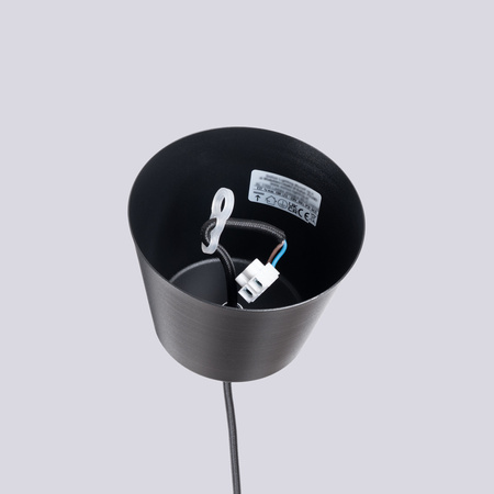 Lampa Wisząca Sufitowa E27 Czarna BILO Crimson SL.1703 Sollux