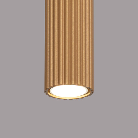 Lampa Sufitowa Reflektor Tuba Spot 1x GU10 Złota Karbon Deep Space SL.1553 Sollux