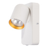 Lampa Ścienna Kinkiet Andy 1xGU10 Biały Złoty Milagro