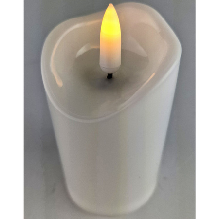 Wkład Elektryczny LED Świeca Znicz Efekt Płomienia 9,5 cm