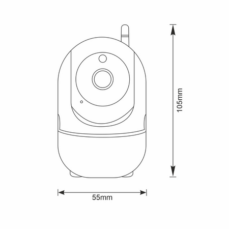 Kamera Wewnętrzna COSMO W2 Full HD 2Mpx Tuya SMART WIFI GOLDLUX (Polux) PIR