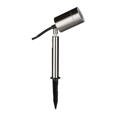 Lampa Ogrodowa Reflektor GU10 IP44 Regulowana Srebrny VT-770 V-TAC