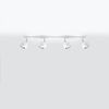 Lampa Sufitowa Oprawa Natynkowa Reflektor 4x GU10 Ruchoma Minimalistyczna Kulista Biała Nowoczesna Oculare Sollux