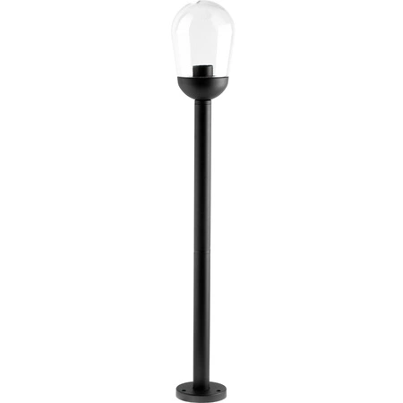 Lampa Ogrodowa Zewnętrzna E27 Czarny SŁUPEK 100cm OVALIS LUMILED