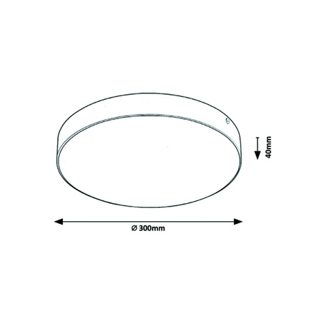 Plafon LED Lampa Sufitowa Oprawa Ścienna Ogrodowa Zewnętrzna 24W 2500lm 2800-6000K IP44 Czarny Industrialny Tartu Rabalux