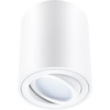 Oprawa Natynkowa HALOGENOWA Spot Tuba Ruchoma Okrągła Biała 84mm + Żarówka LED GU10 6W 120° 3000K AMAT-M LUMILED
