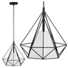 Lampa wisząca HIRA 1xE27 Geometryczna Oprawa Trójwymiarowa P314550 GOLDLUX (Polux) Metal