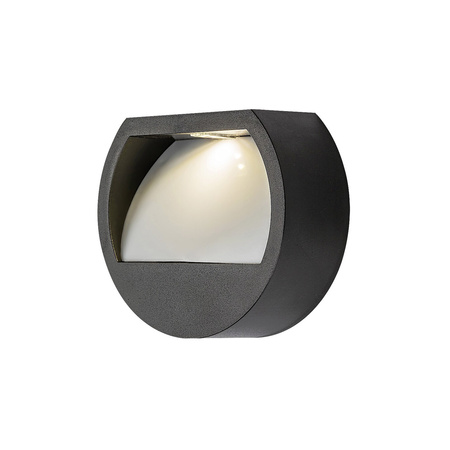 Lampa Ogrodowa Zewnętrzna Solarna Kinkiet Elewacyjny LED 0.5W 13lm 4000K IP44 z Czujnikiem Zmierzchu Czarny Nowoczesny Narmada Rabalux