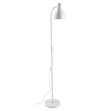 Lampa Stojąca Podłogowa Nocna do Czytania E27 140cm Regulowana Biała