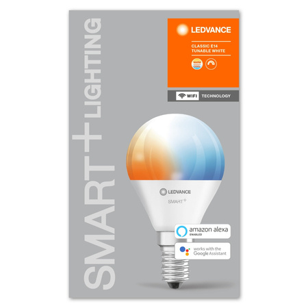 Żarówka LED E14 Kulka 4.9W = 40W 470lm CCT Ściemnialna SMART+ WiFi Mini Bulb Ledvance
