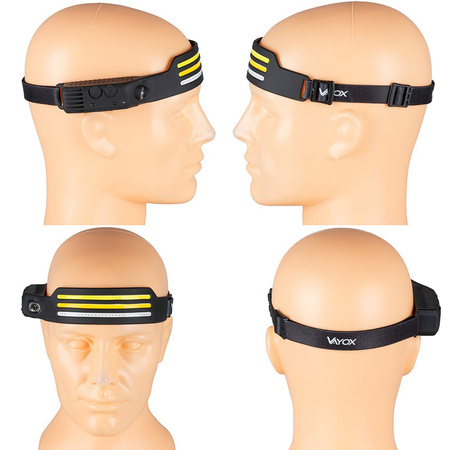 Latarka Czołowa Akumulatorowa 3x COB + XPE Pro Series VA0130 VAYOX