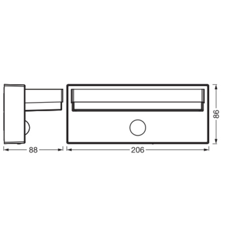 Kinkiet Ogrodowy Lampa Elewacyjna Zewnętrzna LED z Czujnikiem Ruchu i Zmierzchu 2.5W 180lm 3000K Ciepła Szary IP54 Endura Osram